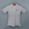 Shop AWG Sport Giza Polo T-shirt for Men (Grey Melange)