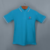 Shop AWG Sport Giza Polo T-shirt for Men (Turquoise Blue)