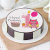 Baby Owl First Birthday Cake (1 Kg) Online