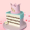 Baby Queen Half Year Birthday Cake (1.5 kg) Online
