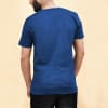 Gift Badminton Dad Navy Blue Cotton T-Shirt