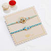 Buy Bal Krishna And Peacock Pastel Meenakari Rakhis - Set Of 2
