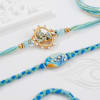 Bal Krishna And Peacock Pastel Meenakari Rakhis - Set Of 2 Online