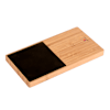 Gift Bamboo Wireless Charger With Cup Warmer
