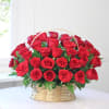Gift Basket  Arrangement of 35 Red Roses