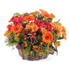 Basket arrangement of mixed flowers Online