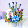 Basket Of Assorted Premium Chocolates With Teddy Online