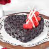 Basket Weave Heart Chocolate Cake (1 Kg) Online