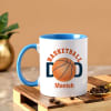Basketball Dad Personalized Blue Ceramic Mug Online