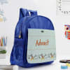 Gift Be Brave Be Strong - School Bag - Personalized - Blue