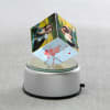 Gift Be Mine Personalized Rotating Crystal Cube with LED