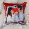 Buy Be My Valentine Personalized Photo Sequin Cushion