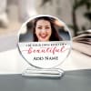 Gift Be Own Kind Personalized Round Crystal