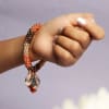 Beads And Smoky Quartz Bracelet Lumba Rakhi Online