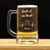 Beats of My Heart Personalized Beer Mug Online