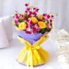 Beautiful Bouquet of Purple Orchids & Yellow Roses Online