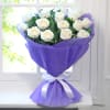 Gift Beautiful Bunch of 15 White Roses