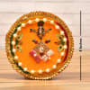 Beautiful Orange Tikka Thali for Bhaidooj Online