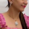 Shop Beautiful Pendant With Chain And Pair Of Earring