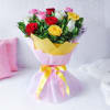 Beautiful Pink Yellow Red & White Roses Arrangement Online