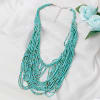 Gift Beautiful Sea-Green String Necklace