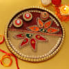 Beautifully Decorated Bhai Dooj Tikka Thali Online