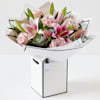 Beautifully Simple Pink Rose And Lily Bouquet Online