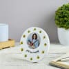 Gift Bee Happy Personalized Wooden Table Clock