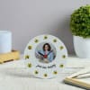 Bee Happy Personalized Wooden Table Clock Online