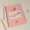 Believe in Yourself Personalized Spiral Notebook Online