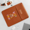 Best Bank Ever Laptop Sleeve And Stand - Personalized - Tan Online