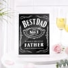 Gift Best Dad Acrylic Greeting Card