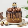 Best Dad Chocolate Ganache Cake (Half Kg) Online