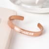 Buy Best Dad Ever Rose Gold Cuff Bracelet