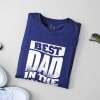 Buy Best Dad In The Galaxy T-shirt - Personalized - Navy Blue