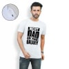 Best Dad In The Galaxy T-shirt - Personalized - White Online