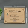 Shop Best Dad Personalized Wooden Certificate Stand