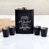 Best Friend Personalized Hip Flask And Shot Glasses Set Online