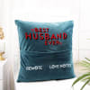 Shop Best Husband Ever - Personalized Velvet Pocket Cushion - Blue