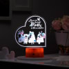 Best Mom In The World Personalized LED Lamp - Wooden Finish Base Online