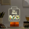 Best Papa - Personalized Wooden Finish Base LED Lamp Online