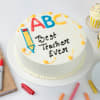 Best Teacher Ever VanillaPineapple Cream Cake (1 Kg) Online