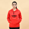 Buy Better Together Personalized Fleece Hoodies For Couple - Red