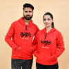 Better Together Personalized Fleece Hoodies For Couple - Red Online