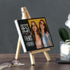 Gift BFF Personalized Photo Canvas With Easel Stand