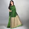 Gift Bhagalpuri Handloom Linen Saree - Green
