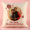 Buy Bhai Bhabhi Rakhi N Personalized Cushion