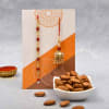 Bhaiya Bhabhi Beads Rakhi with Almonds 100gms Online
