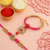 Gift Bhaiya Bhabhi CZ Rakhi Hamper