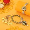 Gift Bhaiya Bhabhi Kundanwork Rakhi Hamper